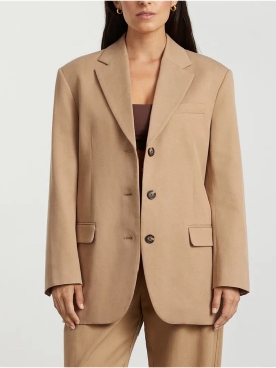 Everlane Jackets & Blazers - Everlane The 80s Oversized Blazer Women’s Size 8 in Ash Brown